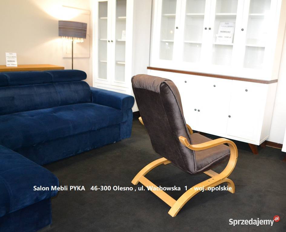 Nowy Fotel FINKA Tkanina Zmywalna Kolor DO Olesno