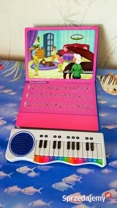 Pianino nuty jako cyfry nauka gry dzieci Zawory