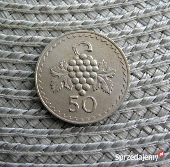 Cypr 50 Milów 1963r Numizmatyka wielkopolskie Kalisz