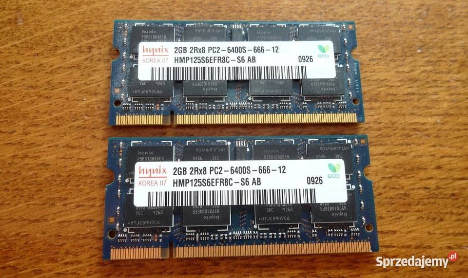 Pamięci DDR2 4gb 2x2gb do laptopa Szczecin