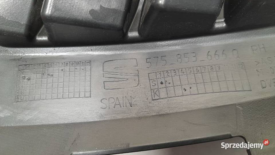 SEAT ATECA LIFT PRAWA KRATKA ZAŚLEPKA ZDERZAKA Goleniów