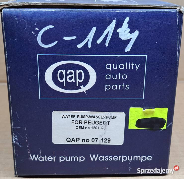 QAP POMPA WODY CITROEN C2 C3 SAXO PEUGEOT 106 osobowe