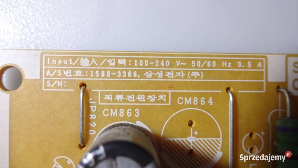 Samsung UE43J5500AW zasilacz BN4400703G L48S1FSM Szczecin sprzedam