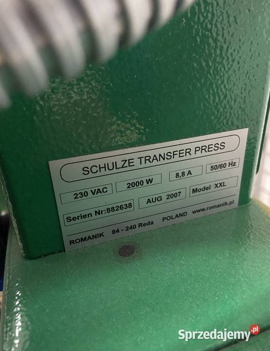 Termoprasa do nadruków prasa do termotransferu Poznań