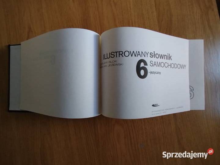Ilustrowany słownik samochodowy 6 języczny Blok Oświęcim