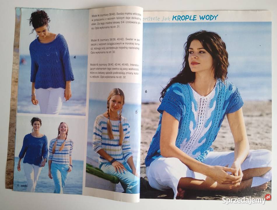 Modne Dzianiny Sandra 62002 Czasopisma Gdańsk sprzedam