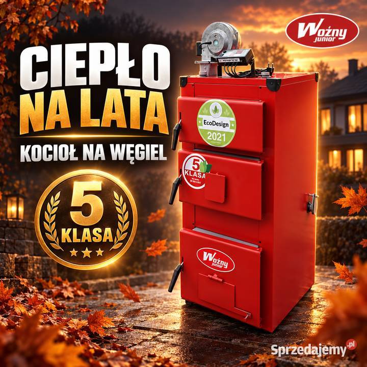 Kocioł piec co 18kW na węgiel do 180m2 5 klasa Ostrołęka