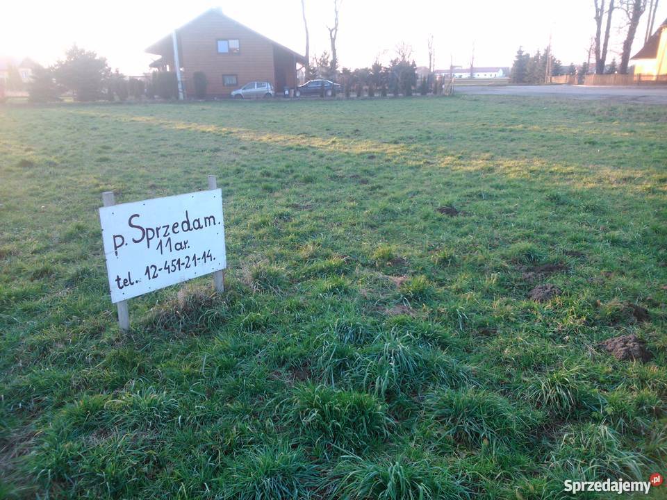 Działka budowlana 11 arów Grabie Wieliczka Grabie