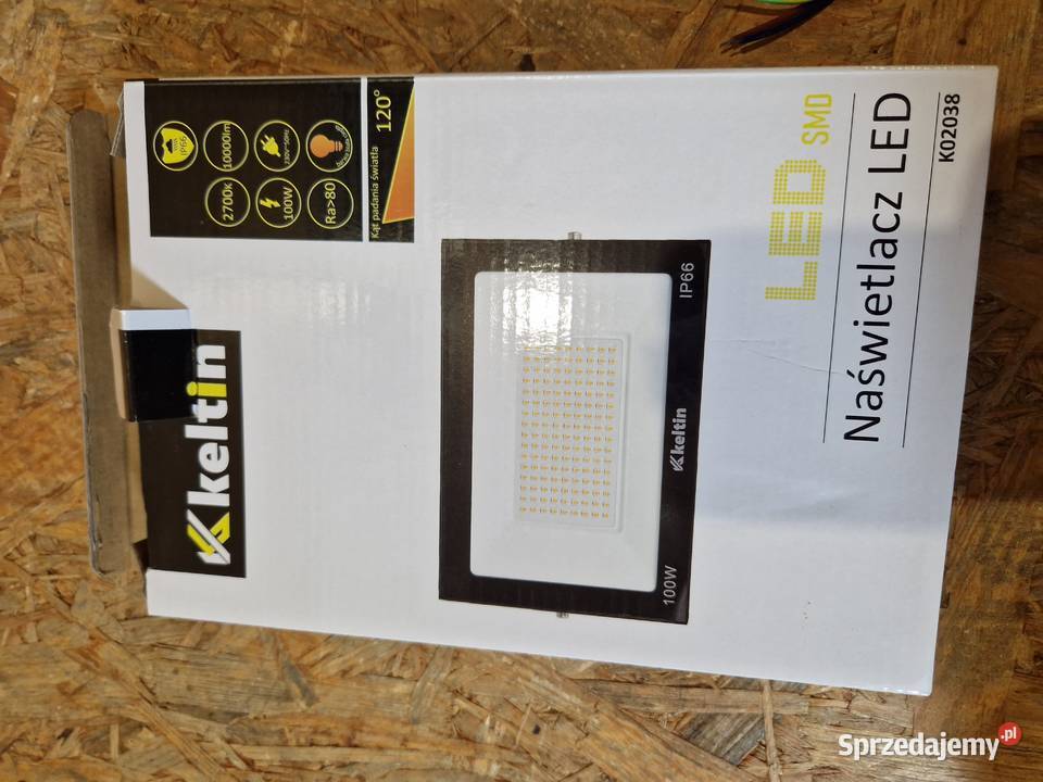 Naświetlacz LED 100W barwa biała ciepła 2700K wielkopolskie Głogowa