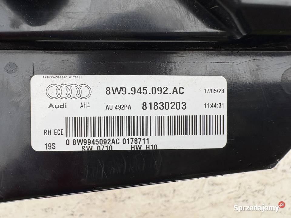AUDI A4 B9 LAMPA TYLNA PRAWA KOMBI LIFT 2023 wielkopolskie Jabłonna