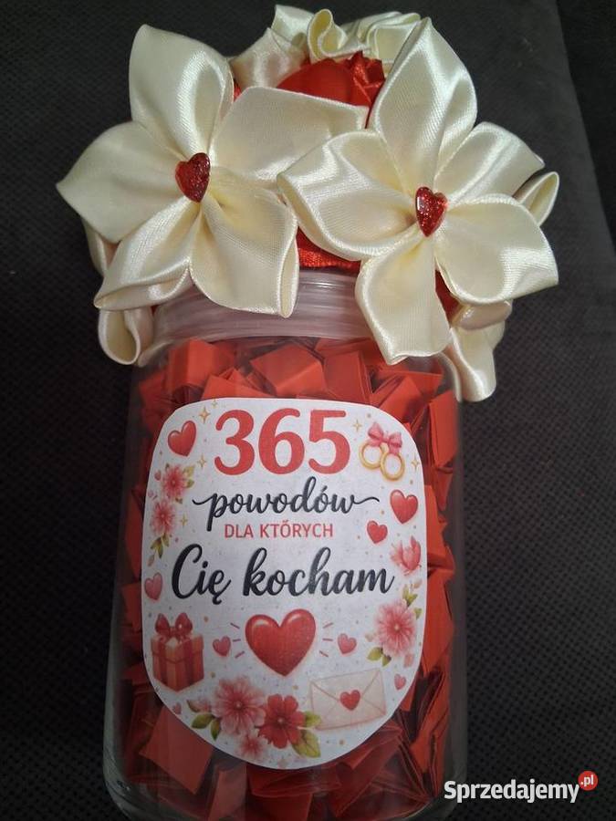 Słoik 365 powodów których Cię kocham Rękodzieło podkarpackie Tyczyn