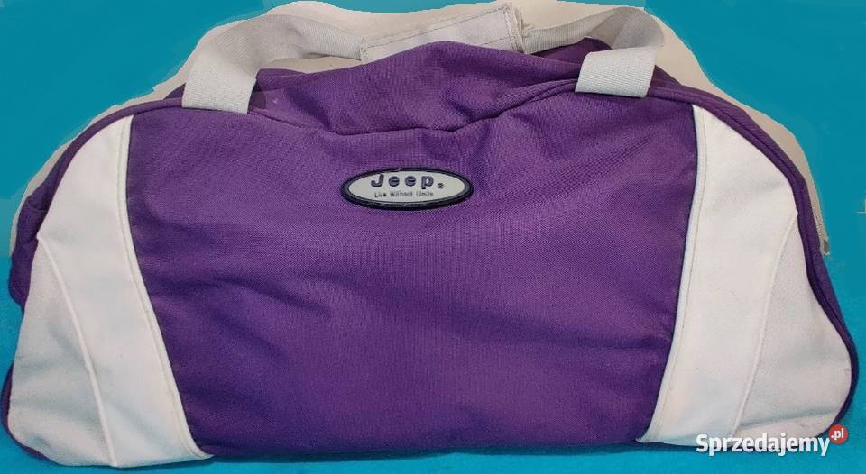 Torba podróżna Jeep Fioletowo biała Sportowa Uniseks Lublin