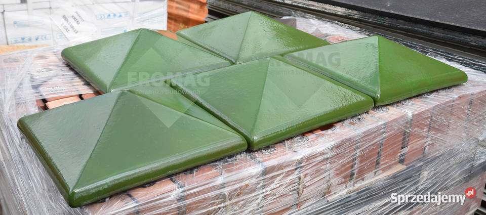 Daszki klinkierowe na słupek 38x38 klinkier Ogrodzenia i bramy Białystok