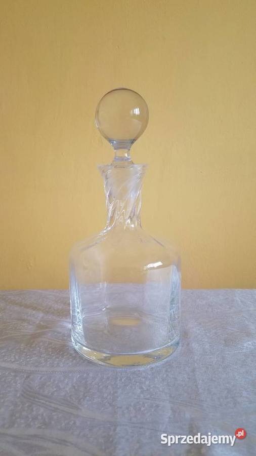 Karafka splendor na whisky 750ml Krosno handmade przezroczysty podlaskie Białystok