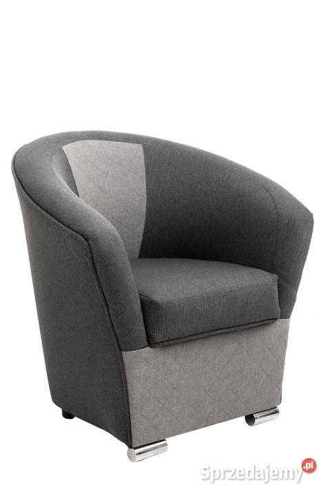 Fotel Tapicerowany Kubełek Szary KAMILA Fotele Rzeszów