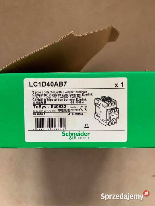 Schneider Electric Contactor LC1D40AB7 Warszawa