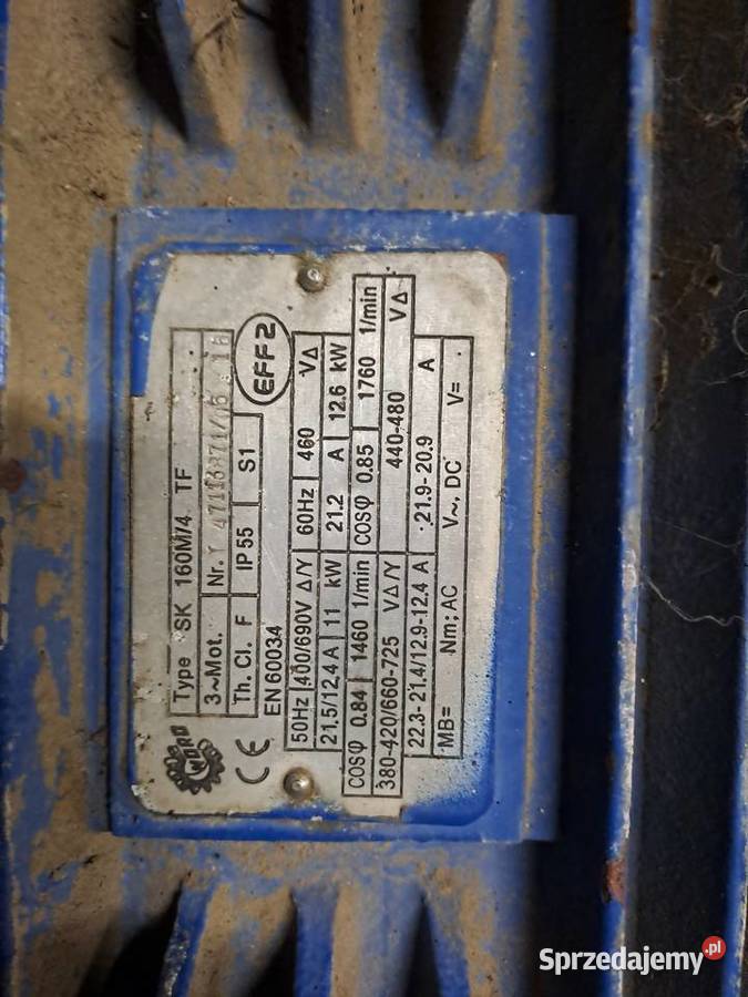 Sprzedam Silnik elektryczny 11 kw dolnośląskie Jawor