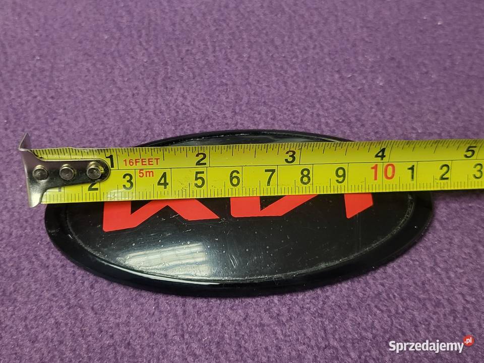 Nowy Emblemat KIA 115x58mm Czarny MatCzerwony Gliwice