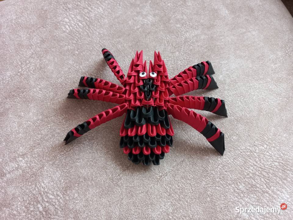 PAJĄK z origami rękodzieło ozdoba prezent