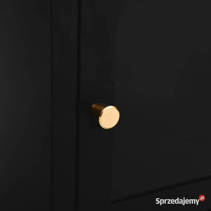 Szafki nocne 2 czarne 40x30x545 stal i szkło mazowieckie Warszawa