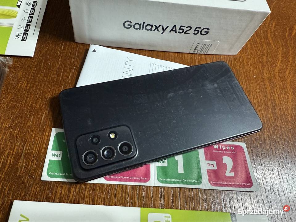 Telefon Smartfon Samsung A52 5G Zestaw Pudełko śląskie Kłobuck