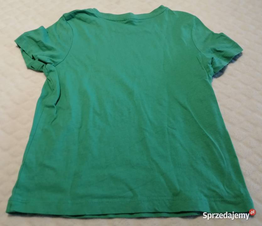 Koszulka krótki rękaw Tshirt zielona buźka 104 śląskie Czeladź