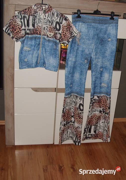 na wysokie panie komplet TATU ala jeans Blink Rozmiar 40(L) wielkopolskie