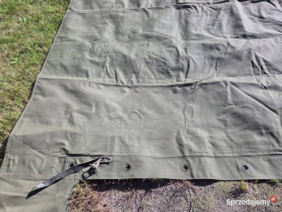 Plandeka brezent wojskowy 27 x 24 m z armii Stegna