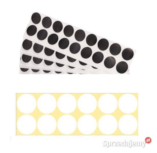 Zaklejki Nalepki ZESTAW BIAŁE CZARNE 200 Sporty strzeleckie i myślistwo Nowy Sącz sprzedam