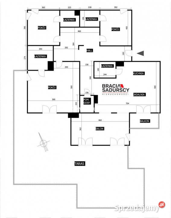 Mieszkanie do sprzedania Kraków 180m2 4 pokoje Sprzedaż