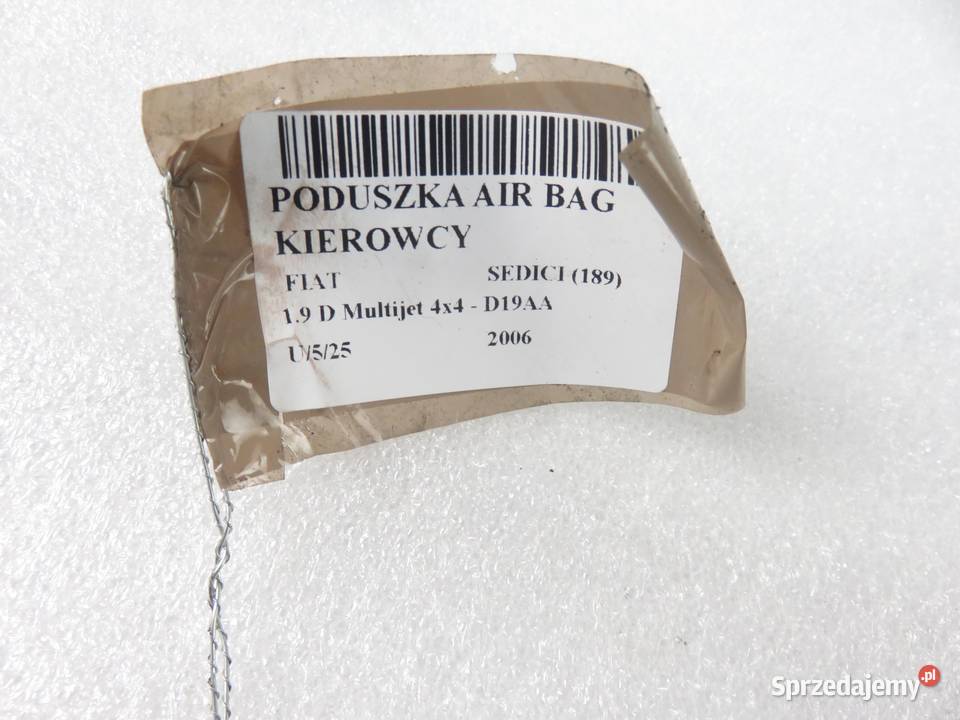 PODUSZKA KIEROWCY FIAT SEDICI 4815079J10