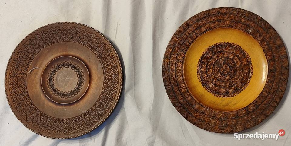 Talerze drewniane ozdobne Olsztyn