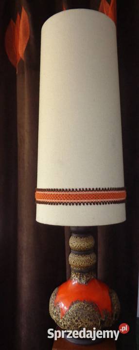 wielka lampa ceramiczna lawa Niemcy Oświetlenie kujawsko-pomorskie Strzelno sprzedam
