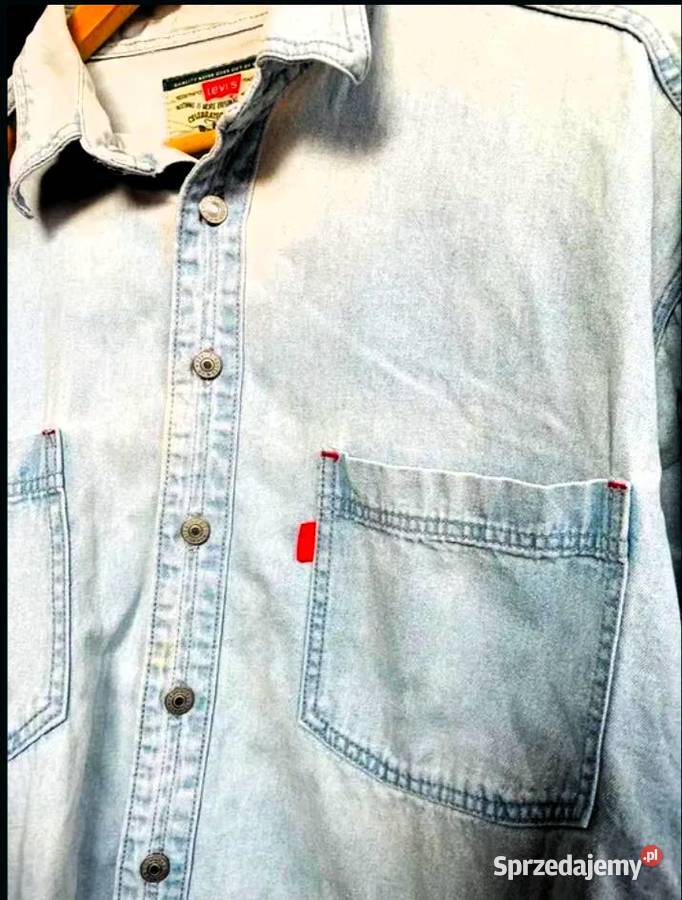 Koszula Jeansowa jasno niebieska Levis Strauss Odzież codzienna śląskie Poraj