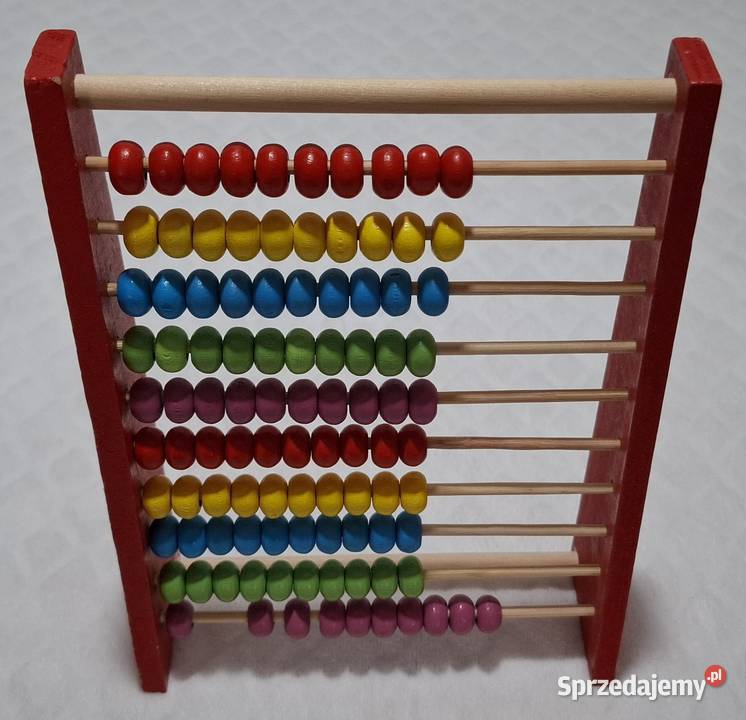 Liczydło drewniane do nauki liczenia 5x15x20 śląskie Czeladź