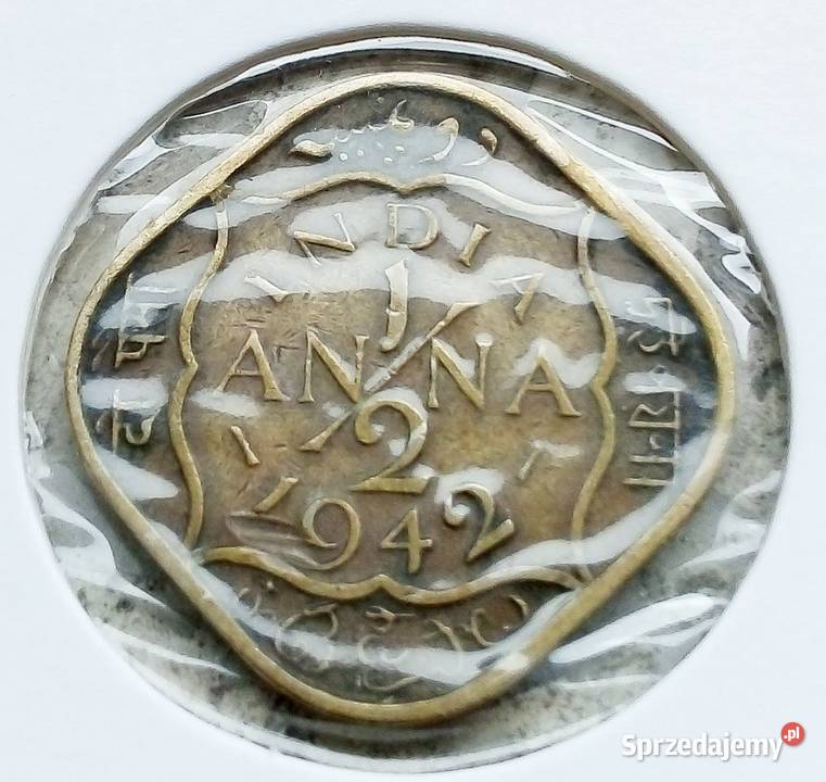 INDIE BRYTYJSKIE 12 ANNA 1942 rGEORGE VIBOMBAY