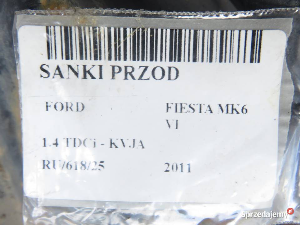 SANKI PRZÓD FORD FIESTA MK6 VI 14 TDCi KVJA