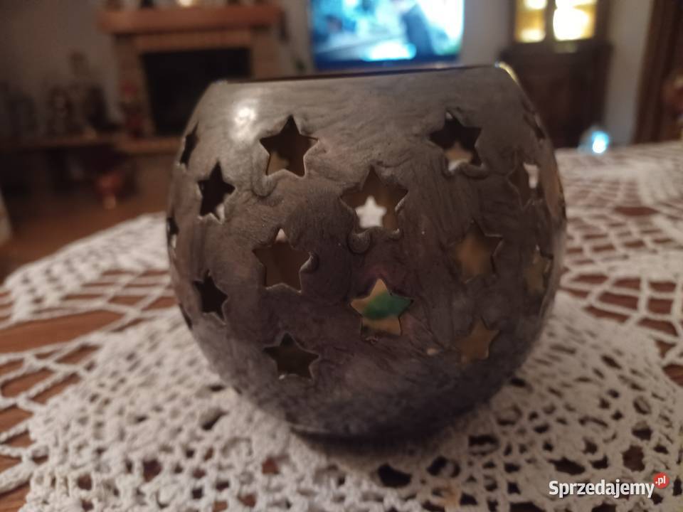 Lampion mosiężny w emalii Kolekcja