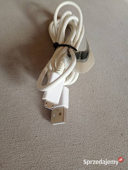 kabel przewód USB A USB micro biały 15m Szczecin