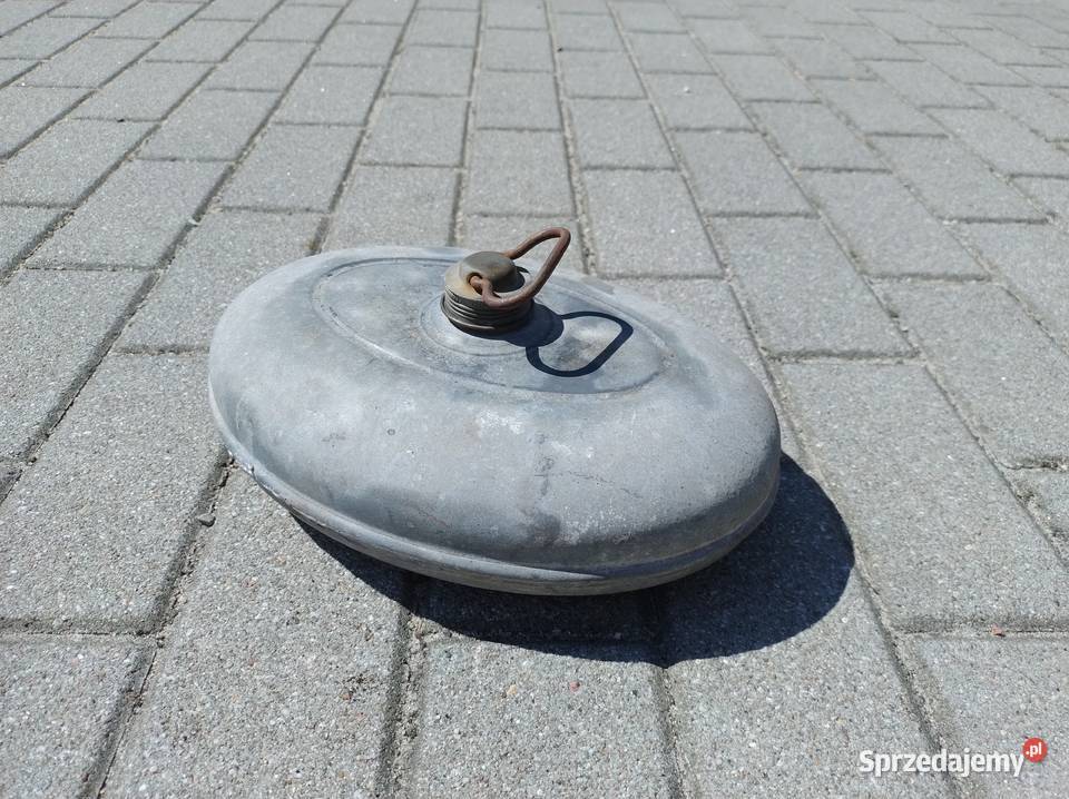 Stary metalowy cynkowany termofor z PRL u Gdynia