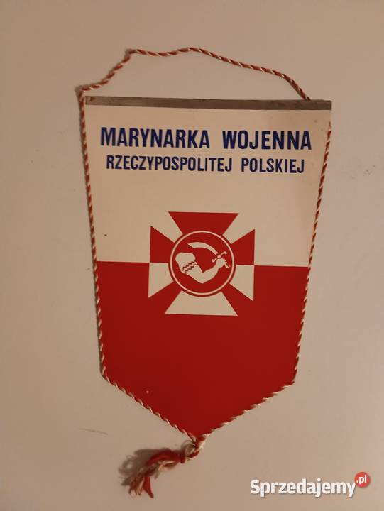 Proporczyk 75 lat Marynarki Wojennej RP 1993 wielkopolskie Kościan sprzedam