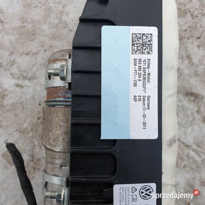 VW SCIROCCO AIRBAG PODUSZKA PASAZERA 5K0880204A Łochowice
