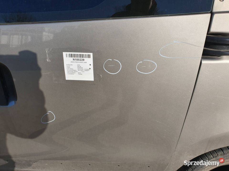 DRZWI PRZESUWNE LEWE DACIA DOKKER TEHNK