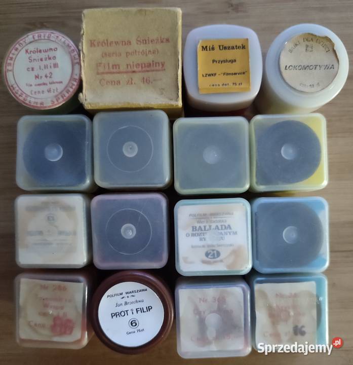 Bajki na kliszach z czasów PRL kolorowe Antykwariat Warszawa