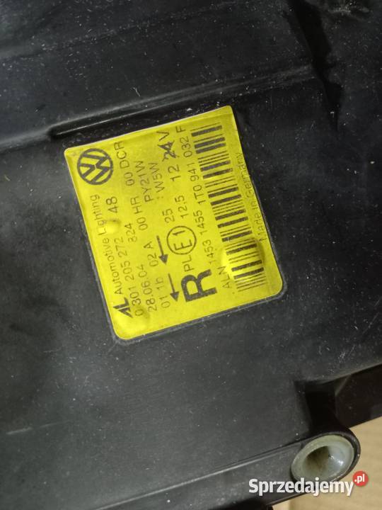 LAMPY PRZEDNIE LEWA PRAWA XENON VW TOURAN łódzkie Andrespol