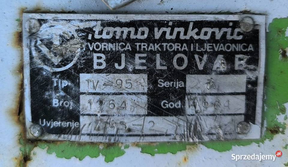 Glebogryzarka TV95 do traktora Tomo Vinkovic TV podkarpackie Dębica