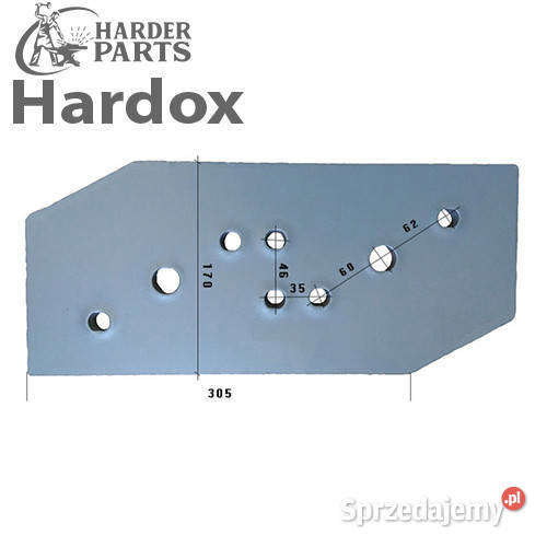 Płoza HARDOX 51211P części do pługa FROST podlaskie Suwałki