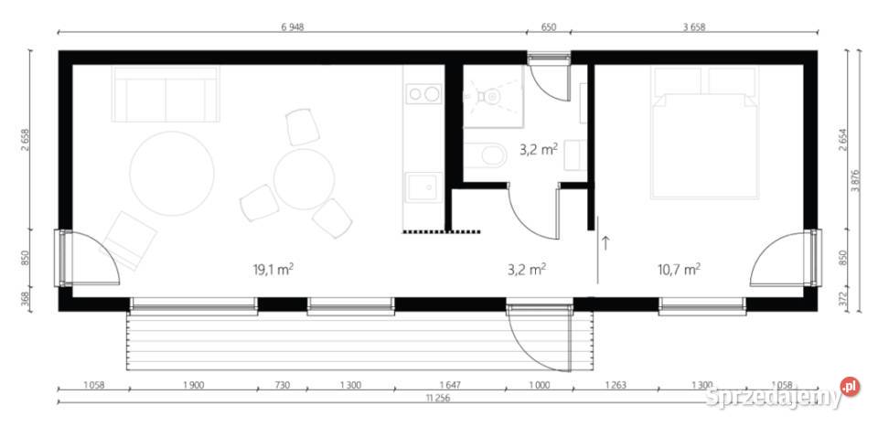 Domek letniskowy działkowy gościnny biuro Brąszewice