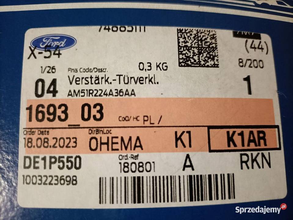 FORD C II MK2 STELAŻ MOCOWANIE KLAMKI PRAWY sprzedam