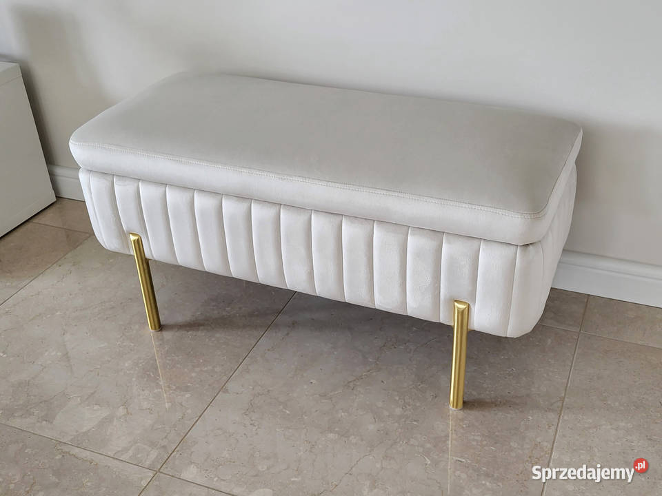 Ławka pufa tapicerowana ze schowkiem do 90cm Meble Poznań sprzedam